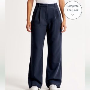 NAVY Abercrombie & Fitch Curve Love Tailored Pants